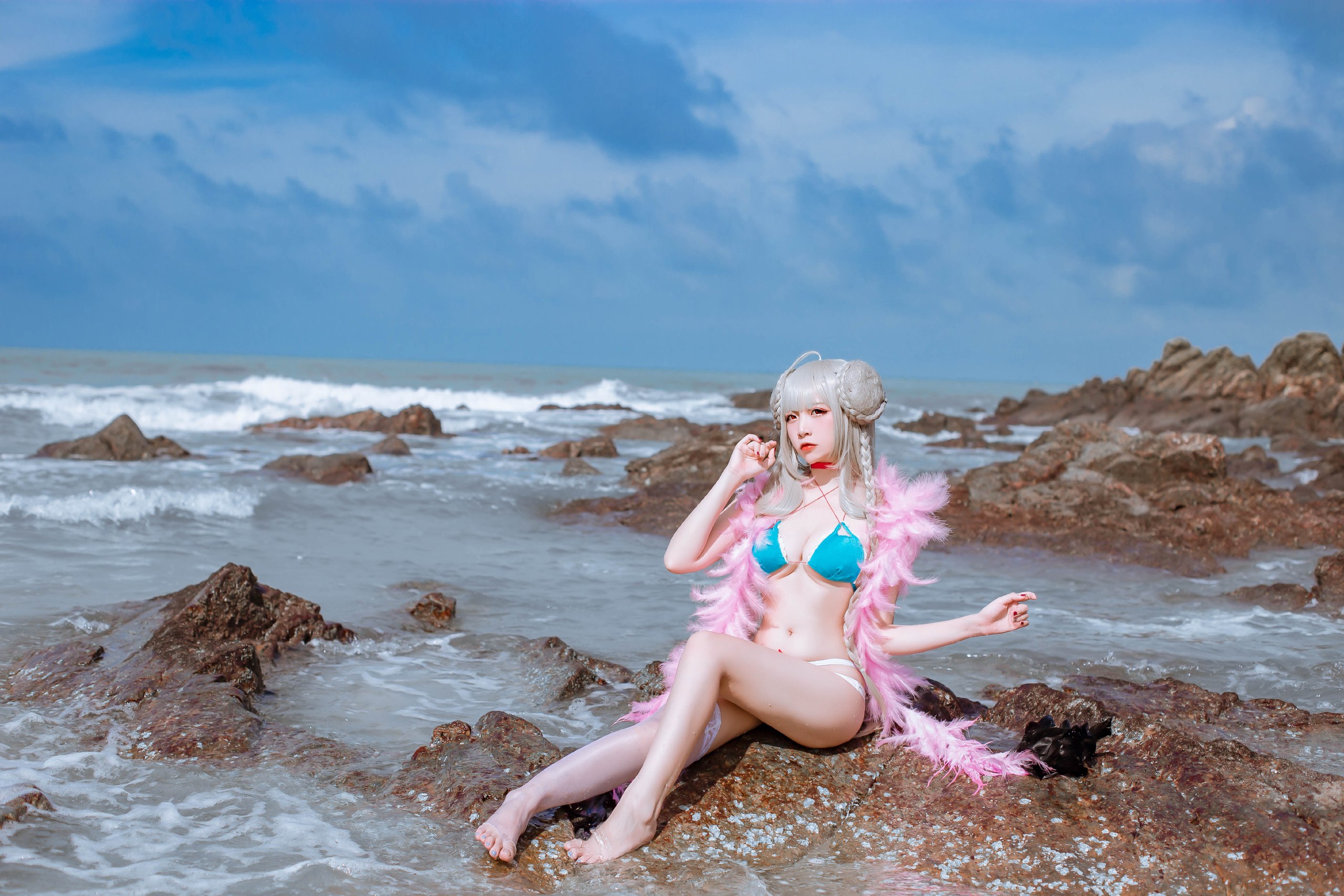 【写真】二佐Nisa 碧蓝航线-可畏泳装 27P-197MB