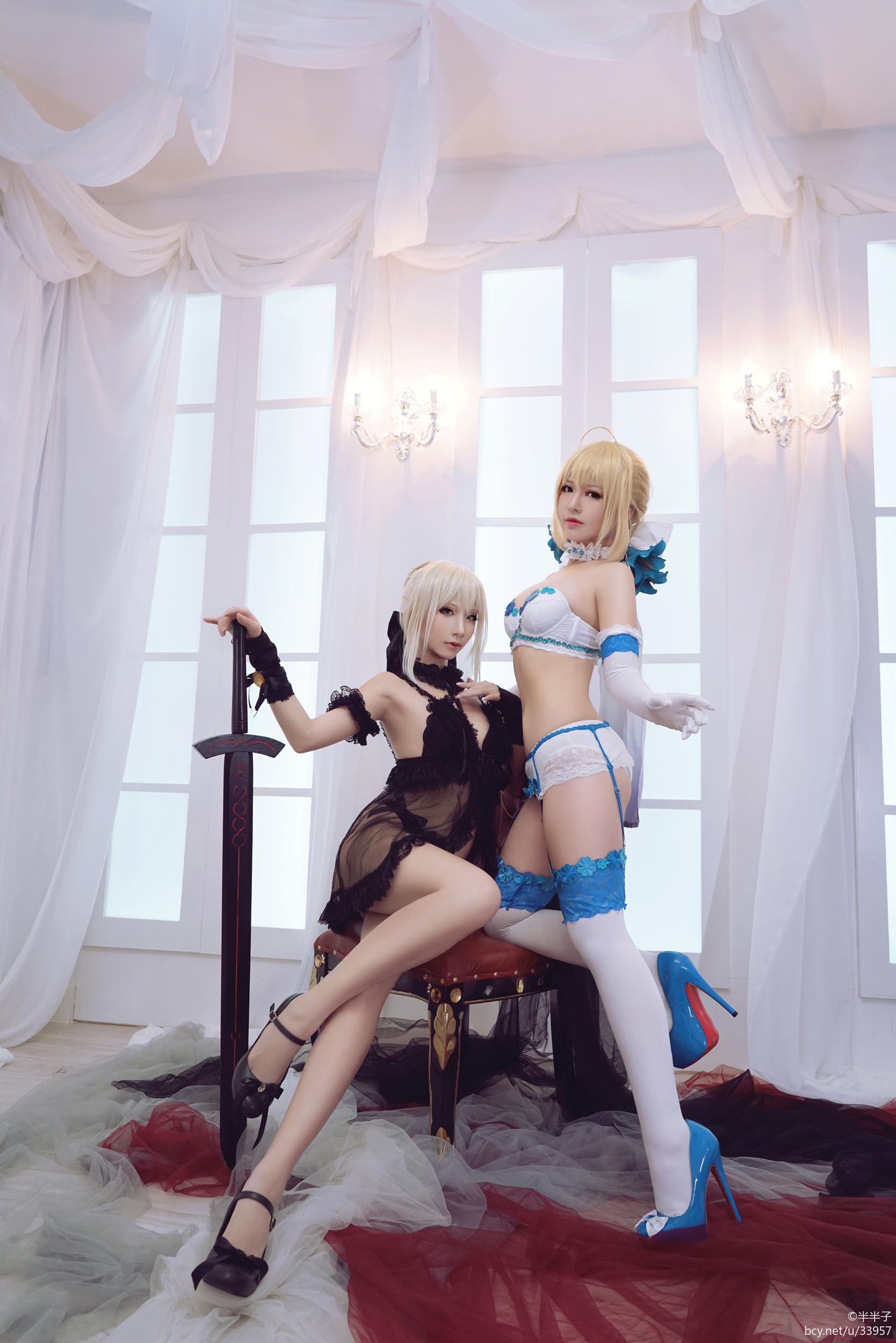半半子 - 黑化Saber 15P-4MB 05