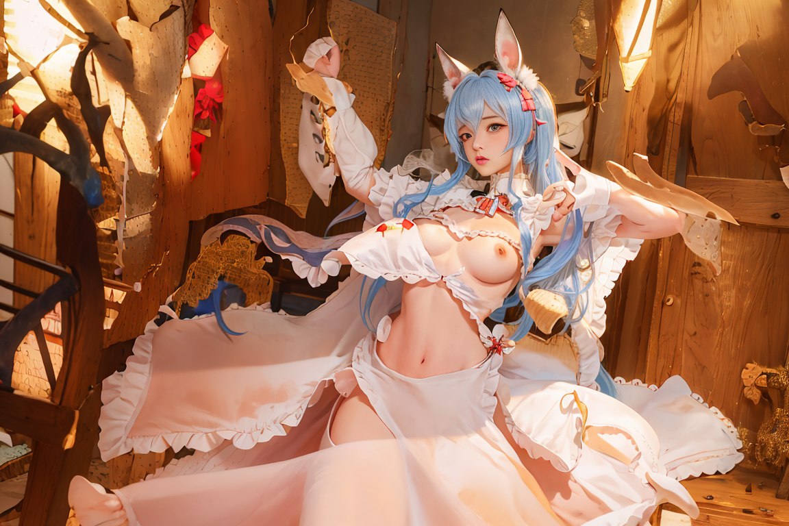 【写真】爆机少女喵小吉 AI-兔子女仆 142P-150MB