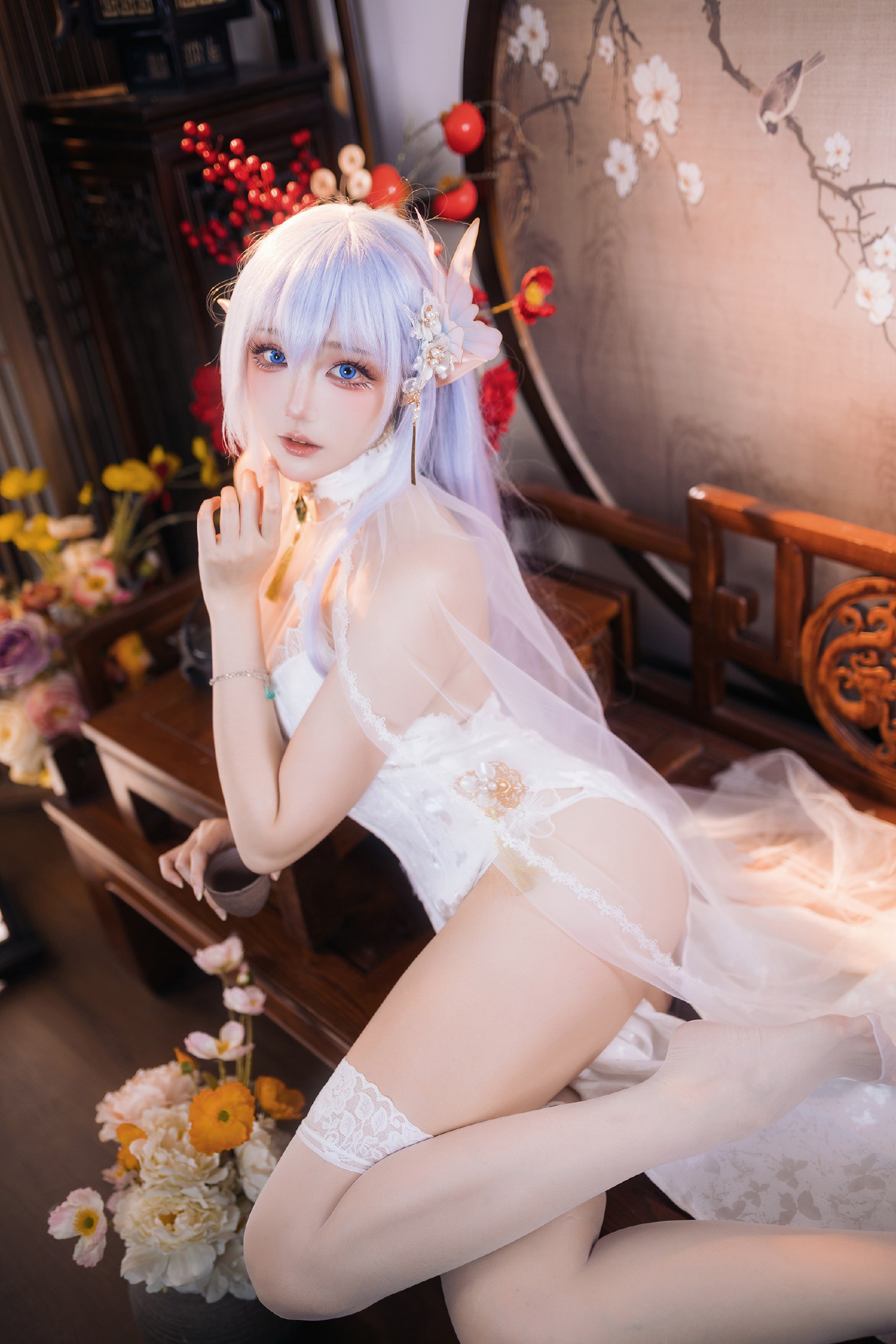 瓜希酱 - 阿尔比恩旗袍 20P-28MB 06